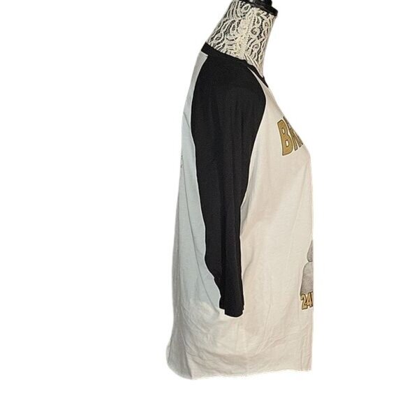 Bruno Mars‎ XXIV Magic World Tour 2017 Raglan Baseball Tee Shirt L White Black - Picture 4 of 5